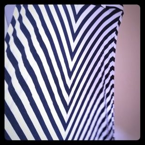 Blue and white skirt